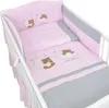Baby-Delux Babybett Kinderbett Lia 120x60 Teddy Wippe Weiß Produktbild-Vorschau 2