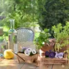 Relaxdays Pflanzengefäß Holz, 2 Stück, Pflanzschubkarre & Produktbild-Vorschau 2