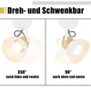 ZMH Deckenstrahler Vintage Weiß Deckenlampe 1 Flammig Retro Produktbild-Vorschau 2