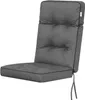 A gray chair cushion with a tufted back and seat, shown against a white background. Náhľad obrázku produktu