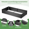 COSTWAY 3 w 1 – podwyższona grządka metalowa z szklarnią, Podgląd zdjęcia produktu 5