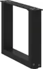 Salontafelpoten 2 st U-vormig 40x(30-31) cm staal zwart Productafbeelding-voorbeeld 4