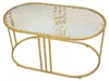 Table Basse Antalia - Structure Dorée Élancée Et Plateau Voir les images du produit 3