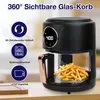 Air Fryer Glas 6L Heißluftfritteuse digital einstellbar Produktbild-Vorschau 3