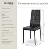 Lot de chaises avec strass - noir, Lot de 6 Voir les images du produit 6