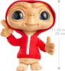 A plush toy of E.T. wearing a red hooded jacket, posed with a peace sign and a thumbs up. Produktbild-Vorschau