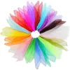 30 Stück Square Jongliertücher, Bunte Chiffontücher für Produktbild-Vorschau 1