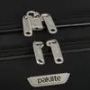 A close-up view of a black suitcase with a TSA lock and zipper pulls. Náhľad obrázku produktu