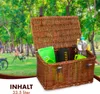 Edco Fahrradkorb Bäckerkorb braun Weide 45x30x25cm Produktbild-Vorschau 6