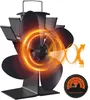 4-Blade Kaminventilator, Stromloser Ventilator für Kamin Produktbild-Vorschau 1