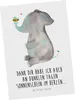 Mr. & Mrs. Panda Postkarte Elefant Biene - Weiß - Geschenk, Produktbild-Vorschau 1