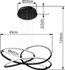 Globo Lighting|Hängeleuchte Metall schwarz matt, LED Produktbild-Vorschau 4