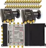 PremiumX Multischalter Set 9/8 SAT 2x Deluxe Quattro LNB Produktbild-Vorschau 1