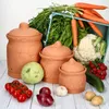 3er Set Terra Tontöpfe mit Deckel aus Terrakotta Kartoffel Produktbild-Vorschau 4