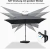 PURPLE LEAF Sonnenschirm Twist 360 cm x 270 cm, Kippbar Produktbild-Vorschau 4