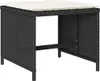 13-tlg. Garten-Essgruppe mit Kissen Schwarz Poly Rattan Produktbild-Vorschau 6
