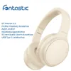 A cream-colored wireless headphone is shown on a white background, with product specifications listed to the left. Produktbild-Vorschau