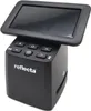 A black Reflecta x33-Scan digital film scanner with a small screen and control buttons. Produktbild-Vorschau