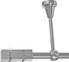 Gardinenstange mit Deckenhalterung I Metall Edelstahl Look Produktbild-Vorschau 1