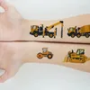 Temporäre Tattoos mit Bagger für Jungen, 10 Blatt Produktbild-Vorschau 3