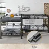 Železná patrová postel Merax 90x200 a 140x200 cm, Náhled obrázku produktu 4