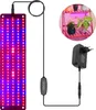 A plant grow light panel with a power adapter and a small inset image showing plants on a shelf under grow lights. Náhľad obrázku produktu