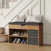 Banc à chaussures Mondeer avec assise, étagère à chaussures Voir les images du produit 2