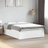 vidaXL Postel White 160x200 cm Dřevěný materiál Náhled obrázku produktu 2