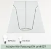 Wogati® Premium Lampenschirm E14/E27 Baumwolle | Farbe: Produktbild-Vorschau 4