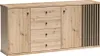 Sideboard 183 cm breit Eiche mit schwarz CALLAO-161 Produktbild-Vorschau 1