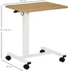 HOMCOM Schreibtisch Laptoptisch mit Gaslift Produktbild-Vorschau 3