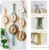 Macramé věšák na klobouky, boho věšák na klobouky na zeď, Náhled obrázku produktu 3