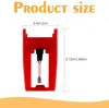A close-up image of a red turntable stylus with measurement indicators and text. Produktbild-Vorschau