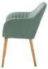 home24 Armlehnenstuhl - Textil / Massivholz Produktbild-Vorschau 4