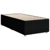 Boxspringbett mit Matratze Schwarz 100x200 cm Stoff Produktbild-Vorschau 7
