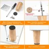 8cm Möbelfüße Holz Möbelbeine, 4 Stück Massivholz Konisch Produktbild-Vorschau 5