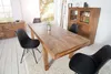 Esstisch LAGOS 120-200 cm mit Steckplatten aus Sheesham Produktbild-Vorschau 4