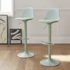 Two light green adjustable bar stools in a room. Anteprima dell’immagine prodotto