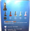 A product packaging image showing different color variations of a cordless phone and feature descriptions. Podgląd zdjęcia produktu