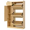Merax Schuhschrank mit 3 Klappfächern, Rattan Schuhkipper Produktbild-Vorschau 9