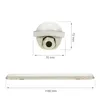 Product dimensions and a long light fixture. Produktbild-Vorschau