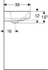 Geberit Renova Plan, Handwaschbecken, 50x38cm, 1 Hahnloch, Produktbild-Vorschau 7