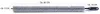A long brush with a handle, with dimensions indicated. Produktbild-Vorschau