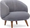 Sessel - Bouclé-Stoff - Anthrazit - JANINA Produktbild-Vorschau 3