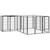 vidaXL 18-częściowy kojec dla psa czarny 50x100cm stal Podgląd zdjęcia produktu 6