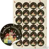 Weihnachtsaufkleber SET 5 x 24 weihnachtliche Sticker 4 cm Produktbild-Vorschau 3