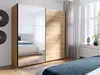 Schwebetürenschrank Arsen 10 Kleiderschrank 150x62x207cm Produktbild-Vorschau 2