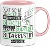 Gitarristin Geschenk Becher Tasse Gott Schuf Alle Menschen Produktbild-Vorschau 1