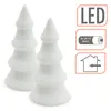 LED Keramik Weihnachtsbaum warm weiß 13 cm - 2er Set - Produktbild-Vorschau 3