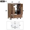 Mobiletto da bagno con lavabo in Vetroceramica, ripiani Anteprima dell’immagine prodotto 5